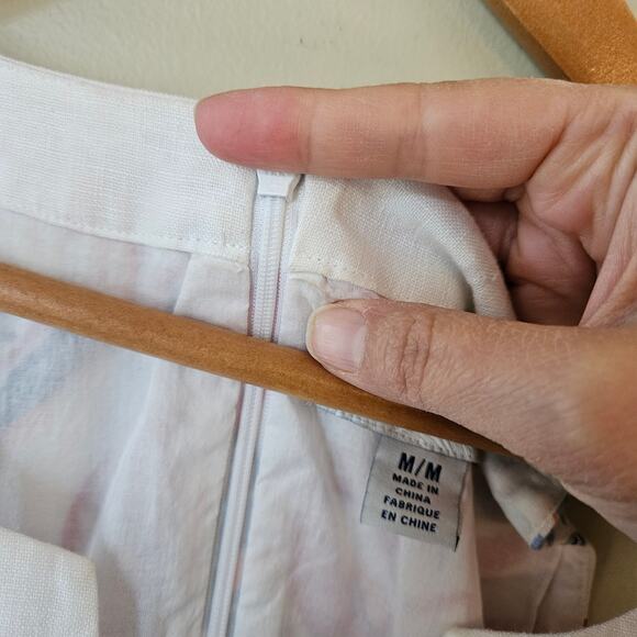 Tommy Bahama Linen-Blend Shift Dress, Size Medium Tropical Floral - Picture 7 of 7